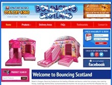 Tablet Screenshot of bouncingscotland.com